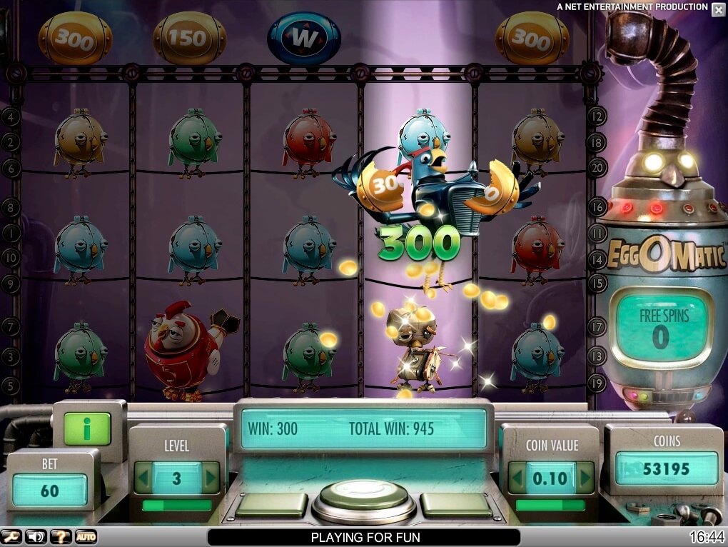 netent eggomatic slot review and free spins