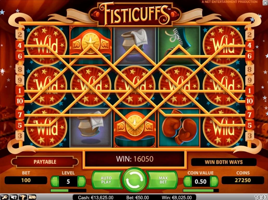 fisticuffs slot screen shot